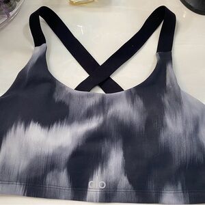 ALO Yoga Black and White Sports Bra